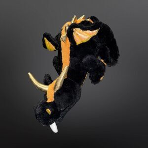 GANZ Webkinz Lava Dragon HM464 Plush Stuffed Animal Toy